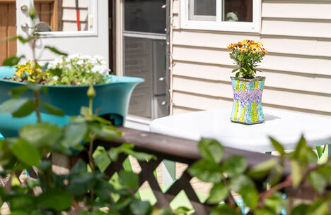 view on patio
